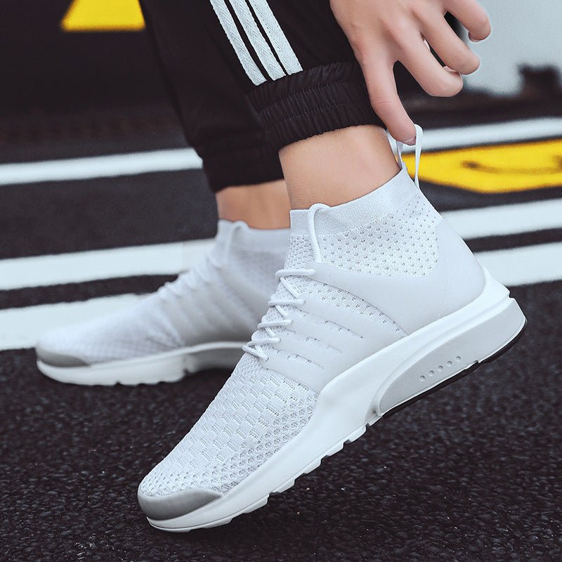 BIYATE New Custom Fashion Socks Sports Shoes Fly Woven Breathable Comfortable Sports Shoes - Boots BootiesShoescolorblock sneakerorthopedic sneakersrunning sneaker