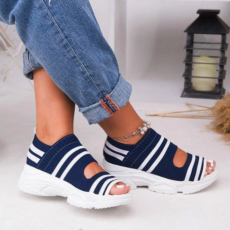 Breathable Wedge Sandals - Boots BootiesShoesbreathable sandalsladies sandalsortho sandals