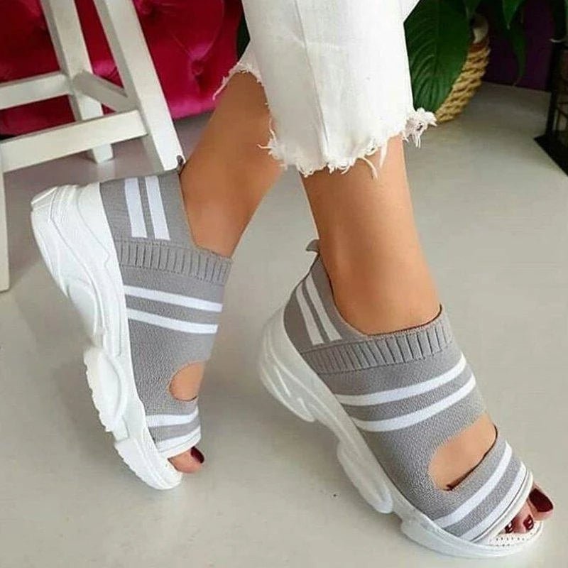 Breathable Wedge Sandals - Boots BootiesShoesbreathable sandalsladies sandalsortho sandals