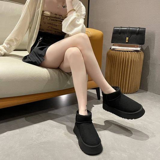 Fur Lined Extra Heeled Boots For Women