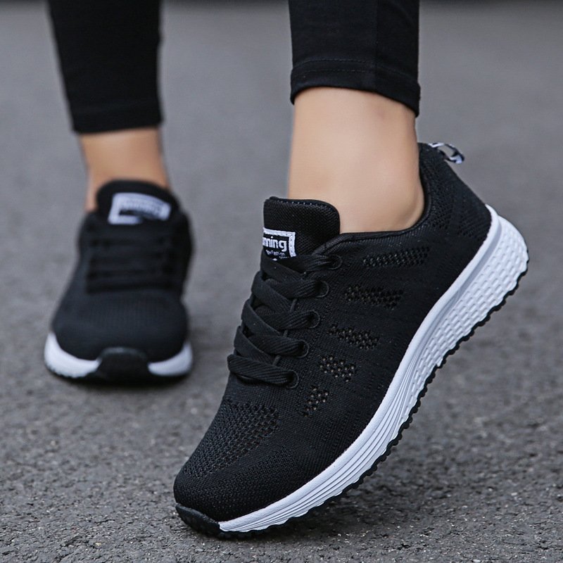 Casual Running Women Shoes Women Lace-Up Mesh Light Breathable Shoes Female Women Casual Shoes - Boots BootiesShoesbasketball sneakerscolorblock sneakerorthopedic sneakers