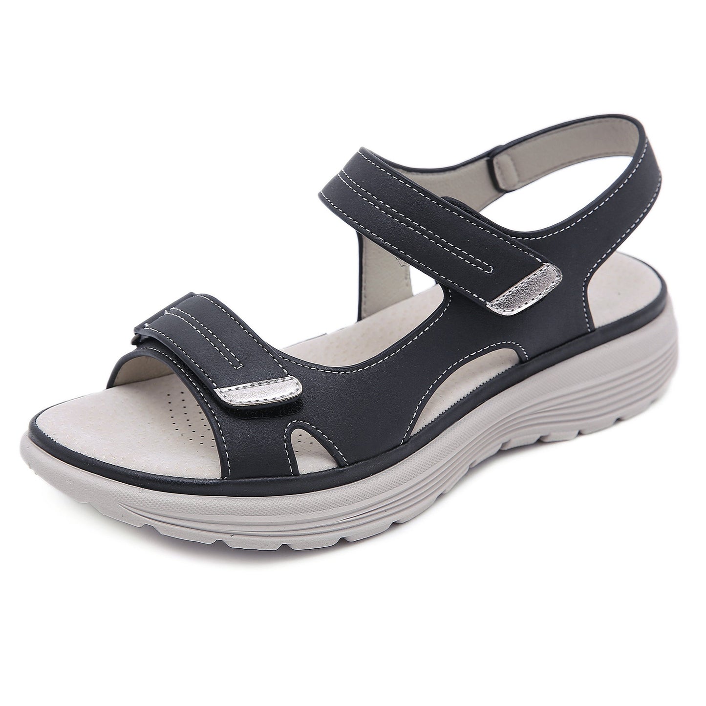 Comfortable Sandals Ladies Slip-on Wedge Sandals Sports Beach Walk Shoes Summer Fashion Casual Shoes - Boots BootiesShoescute orthopedic sandalsFlat Sandalsladies sandals