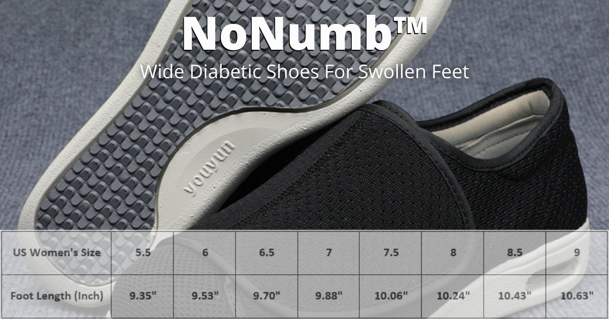 NoNumb - Wide Diabetic Shoes For Swollen Feet - Boots BootiesShoesbest shoes for diabetics with neuropathydiabetic footweardiabetic shoes