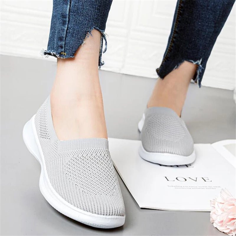 Slip On Flat Shoes For Women - Boots BootiesShoesnon slip shoesorthopedic sneakersrunning sneakers