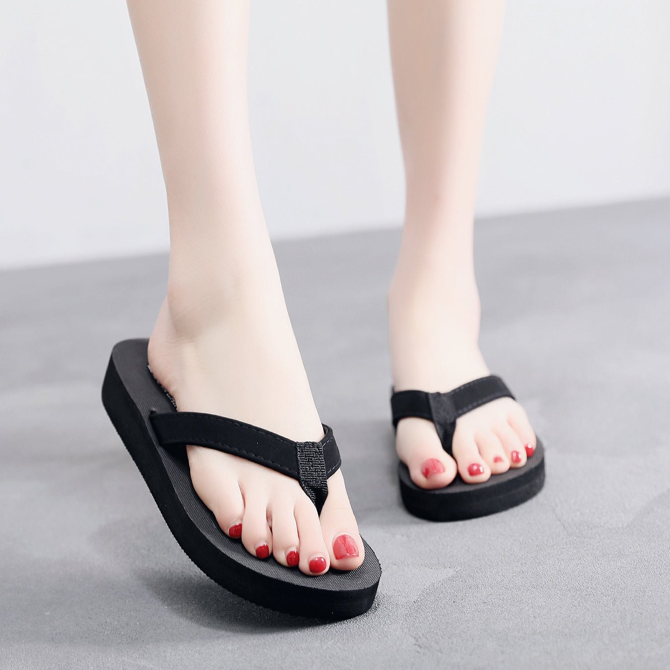 Velvet Straps Slippers - Boots BootiesShoesFlat Sandalsladies sandalsnon slip shoes