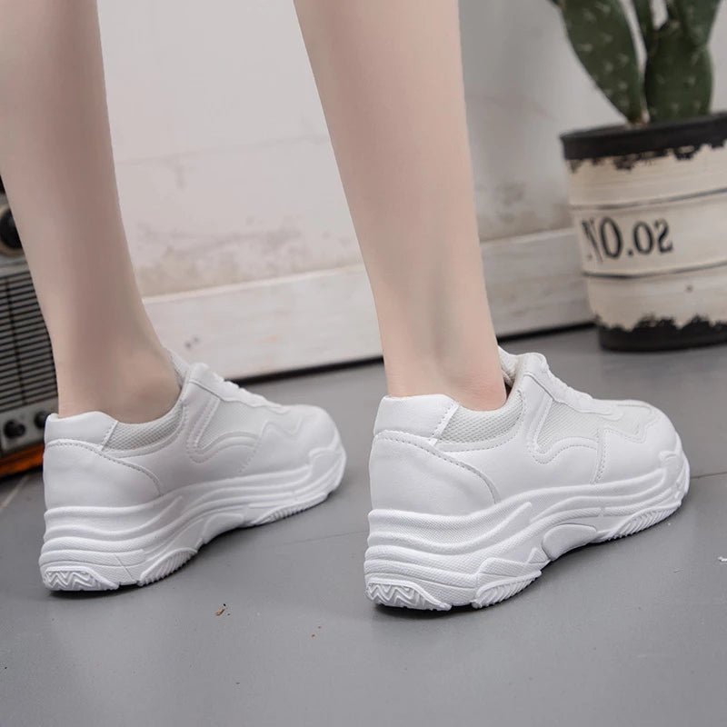 White Platform Sneakers - Boots BootiesShoesbasketball sneakersbest sneakers for nursesplatform wedge sneakers