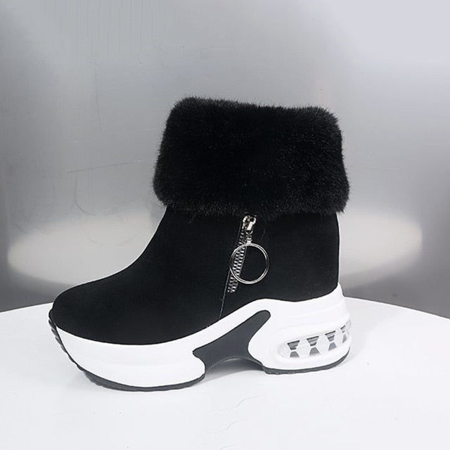 Winter Warm Sneaker Platform For Women - Boots BootiesShoesankle bootsbest winter bootsbest winter boots for women